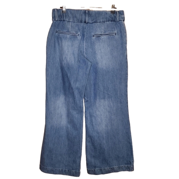 HAPPILY GREY MEGAN WIDE LEG A LINE DENIM JEAN TROUSER SIZE 30 SIZE 11 NWT - Picture 7 of 10